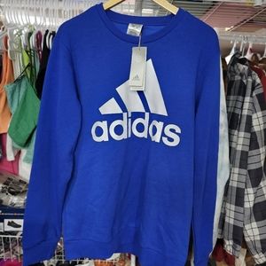 ADIDAS Men's Sweatshirts multi sport team royal blue size L